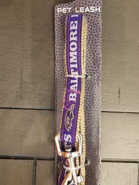 Pets First Baltimore Ravens Leash, Medium